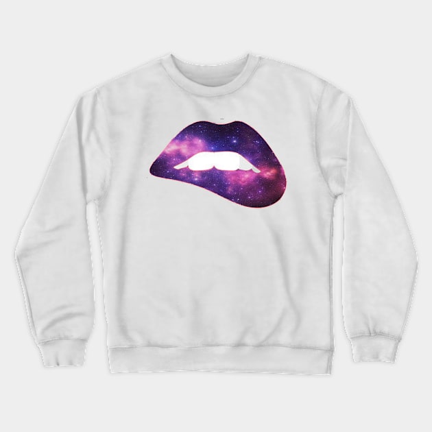 Galaxy lips Crewneck Sweatshirt by cptpuggles